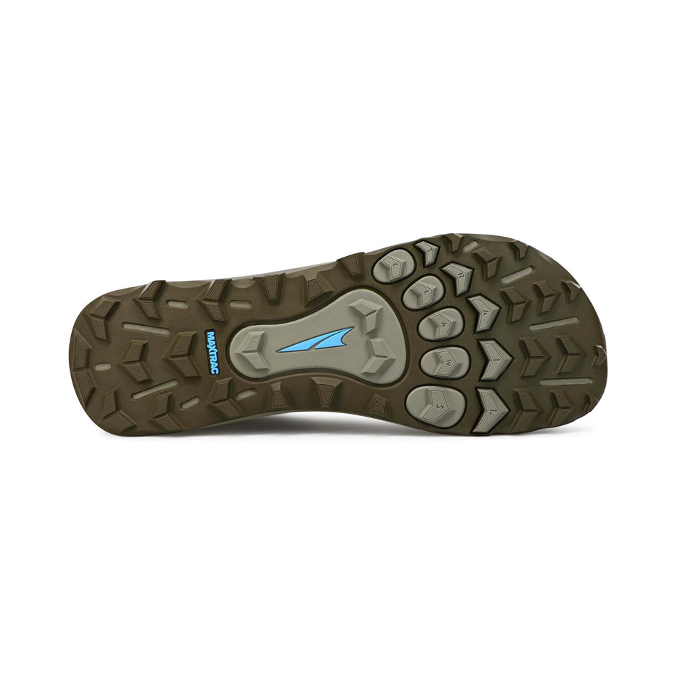 Outsole view of men's altra lone peak 6 running shoes (7351269458082)