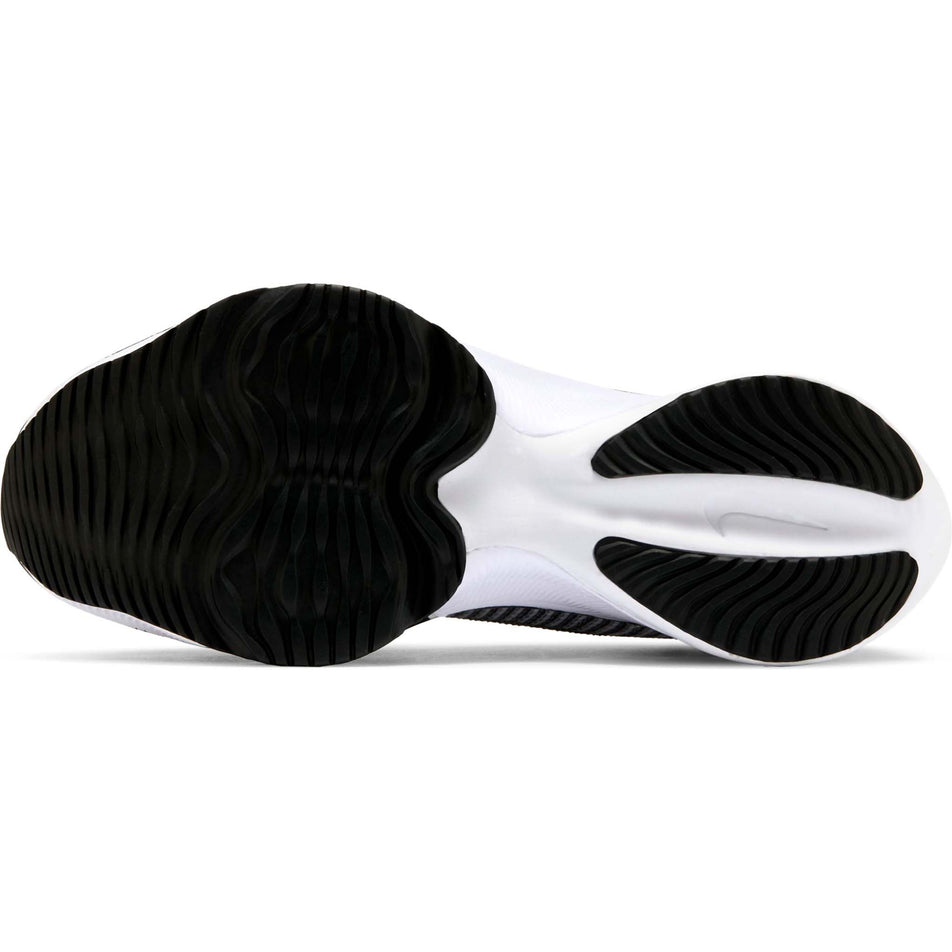 Outsole view of men's nike air zoom tempo next% running shoes (7351687577762)