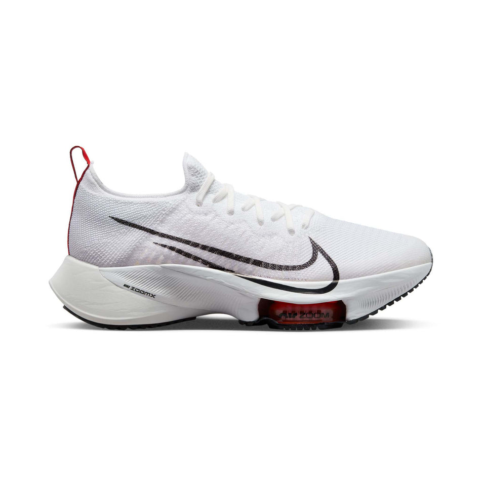 Lateral side of the right shoe from a pair of men's Nike Air Zoom Tempo NEXT% road running shoes (7725363789986)