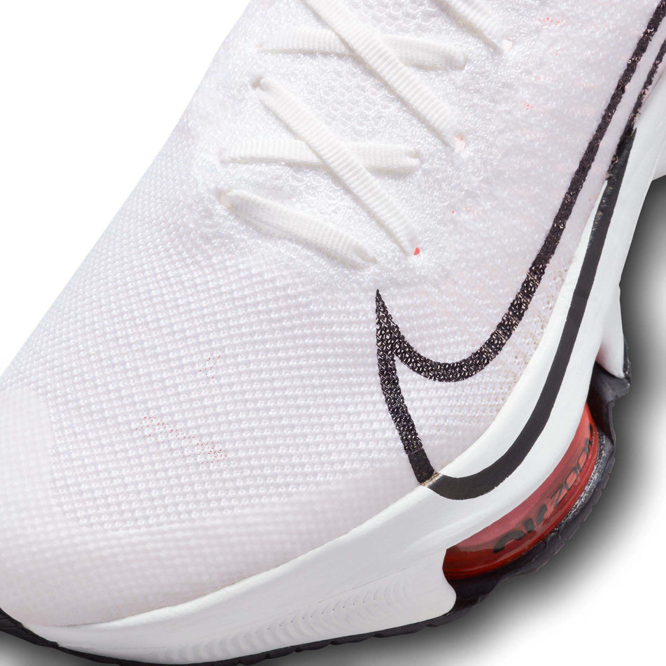 The toe box on the left shoe from a pair of men's Nike Air Zoom Tempo NEXT% road running shoes (7725363789986)
