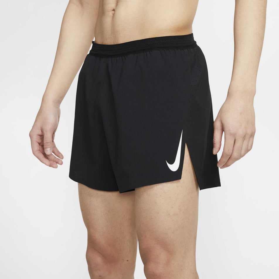 Side of Nike Aeroswift 4 Inch Shorts (6917868486818)