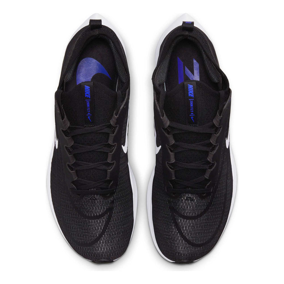 Upper view of men's nike zoomfly 4 running shoes (7267346579618)