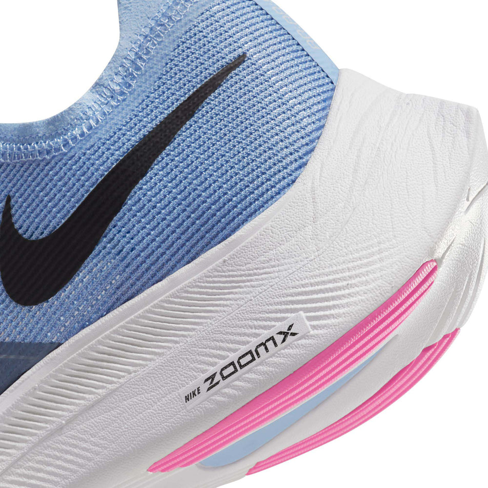Lateral side of the heel unit of the left shoe from a pair of men's ZoomX Vaporfly Next% Running Shoes (7725364281506)