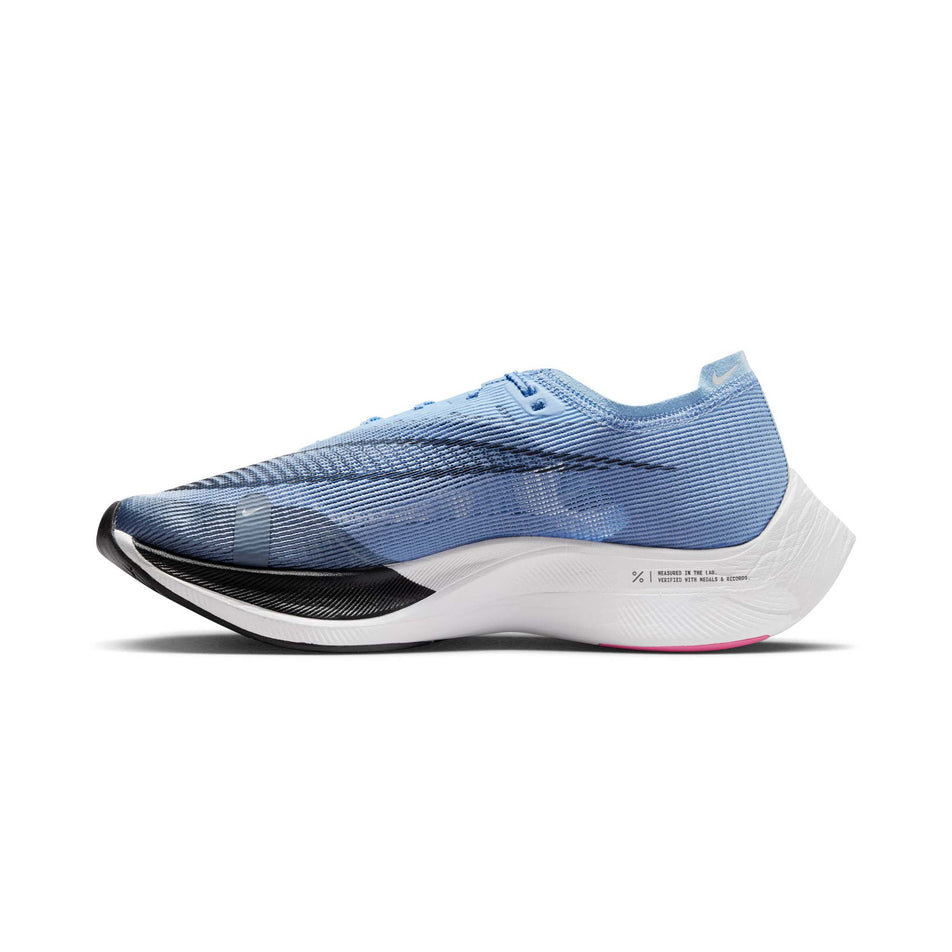 Medial side of the right shoe from a pair of men's ZoomX Vaporfly Next% Running Shoes (7725364281506)