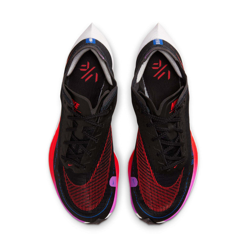 Pair upper view of Nike Women's ZoomX Vaporfly Next% 2 Running Shoes in black. (7728717725858)