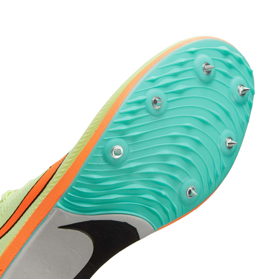 Outsole view of unisex nike zoom x dragonfly track spikes (7353969606818)