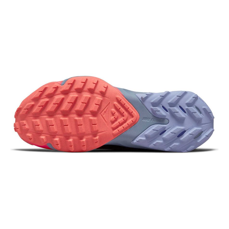 Outsole view of women's nike air zoom terra kiger 7 running shoes (6890401071266)