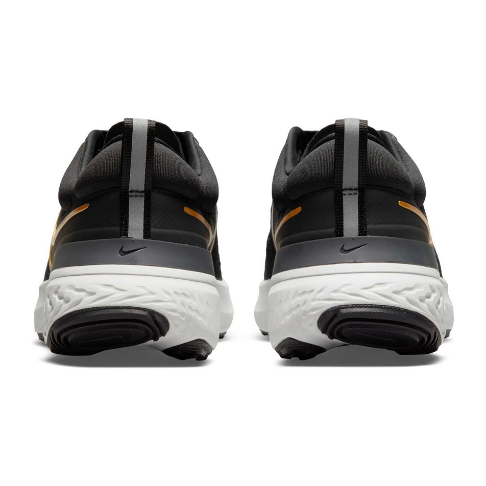 Posterior pair view of women's nike react miler 2 running shoes (6888916943010)