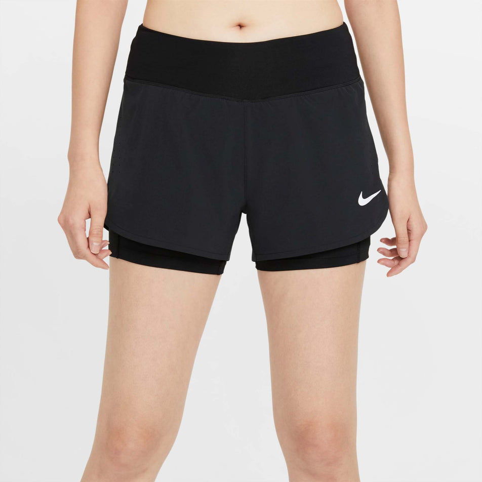Front view of women's nike eclipse 2in1 short (7364896194722)