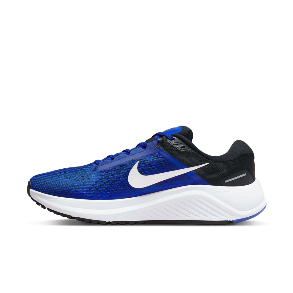 Medial view of men's nike air zoom structure 24 running shoes (7512280367266)