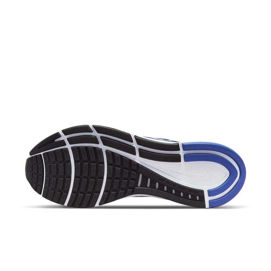 Outsole view of men's nike air zoom structure 24 running shoes (7512280367266)