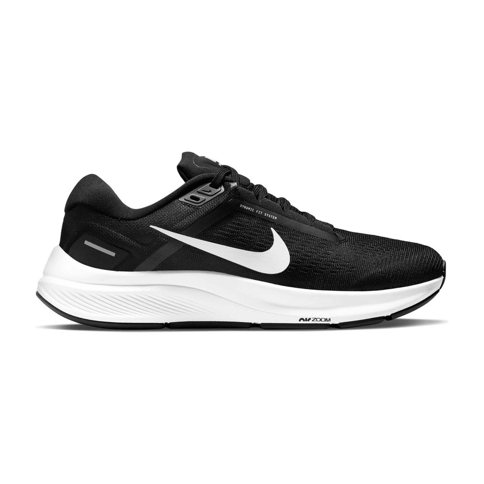 Lateral side of the right shoe from a pair of women's Nike Air Zoom Structure 24 Running Shoes (7353684787362)