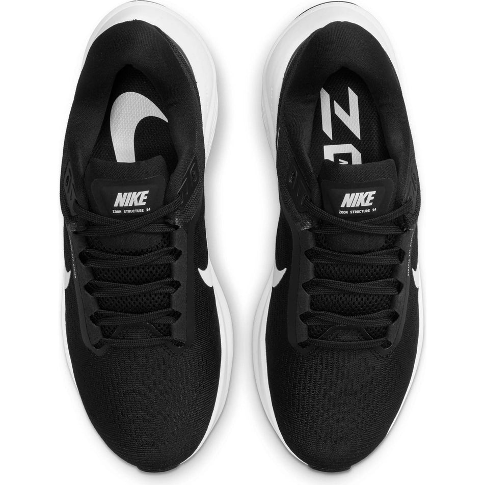 Upper view of women's nike air zoom structure 24 running shoes (7353684787362)