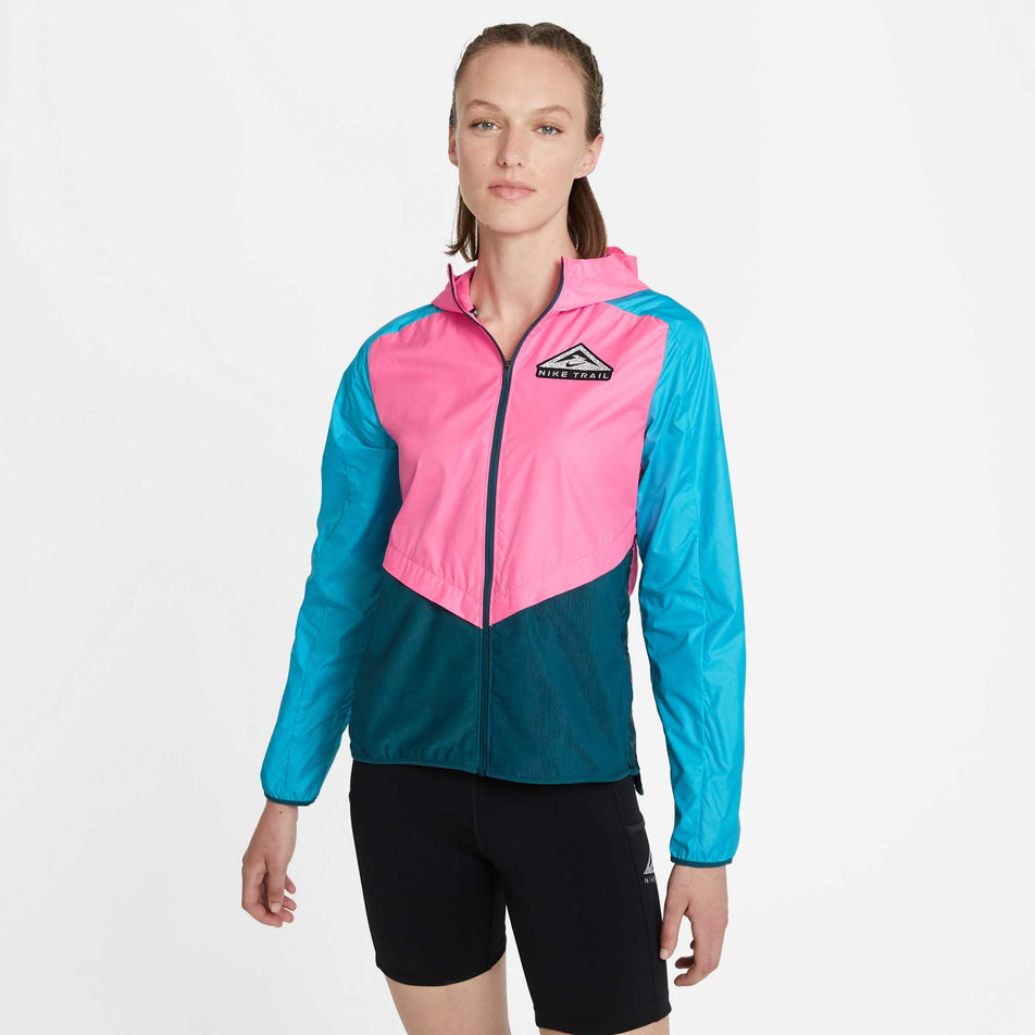 Front view of women's nike sf trail jacket (6918055887010)