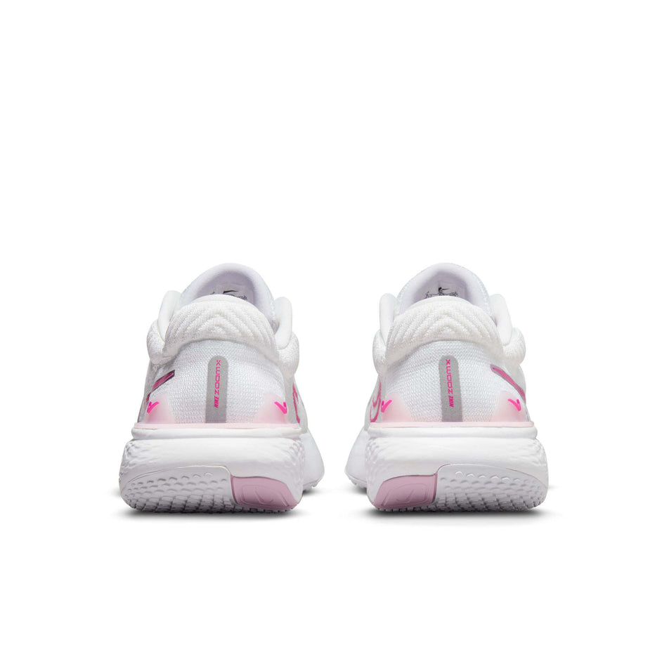 Posterior view of women's nike zoomx invincible run flyknit 2 running shoes (7316214874274)