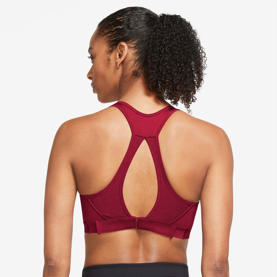 Back view of women's nike df swsh hs bra (7385238962338)