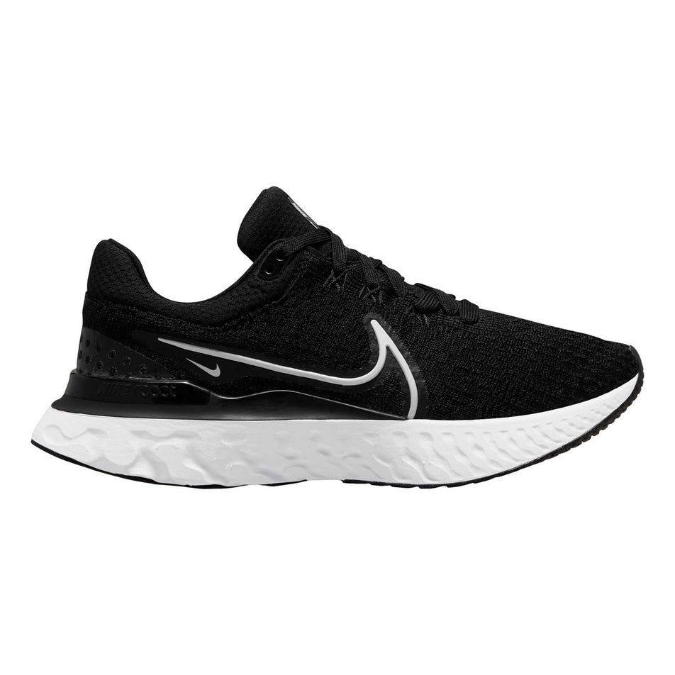 Lateral view of women's react infinity run flyknit 3 running shoes (7267414737058)