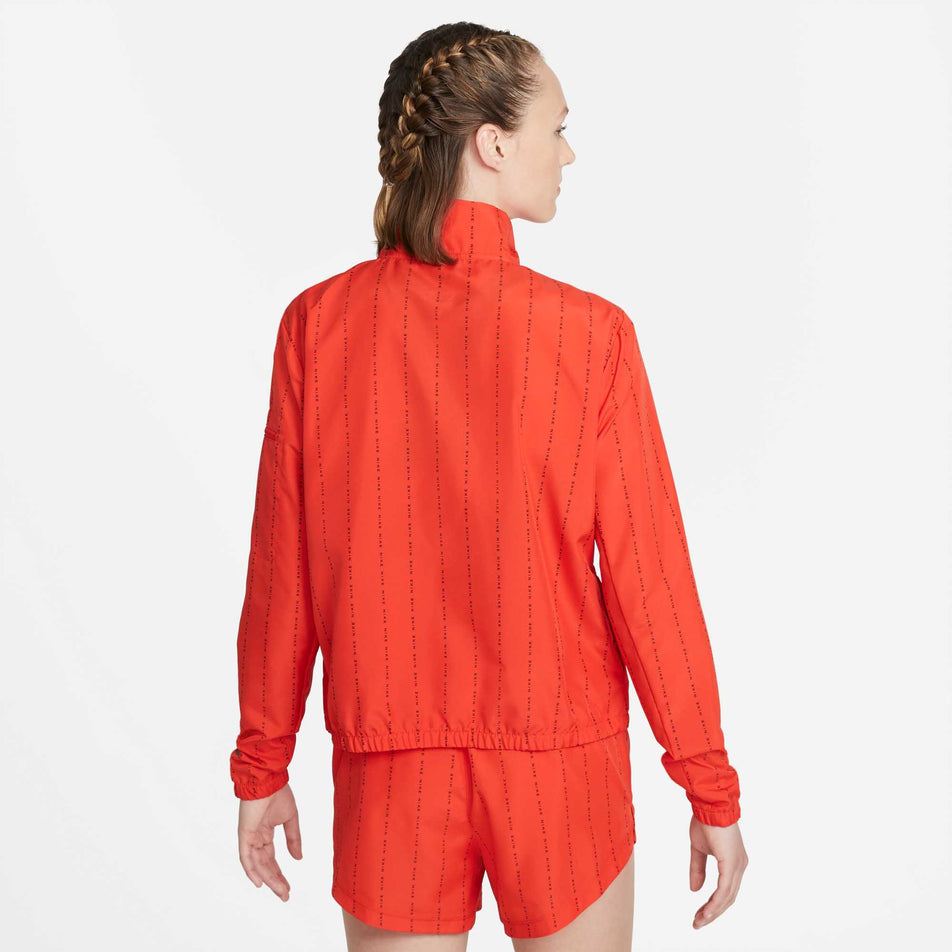 Back view of women's nike dri-fit icon clash jacket (6918046122146)