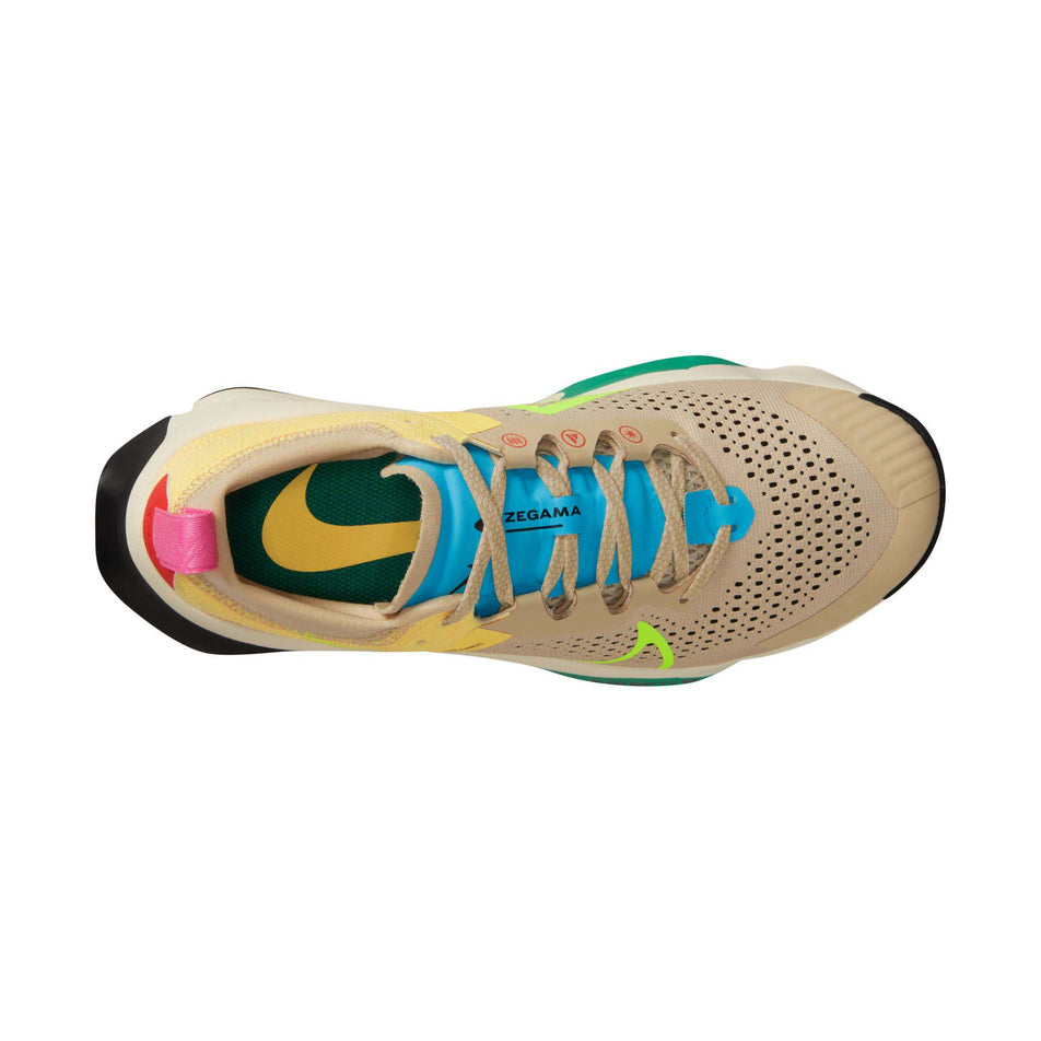 The upper of the right shoe from a pair of women's Nike ZoomX Zegama Running Shoes (7836060450978)