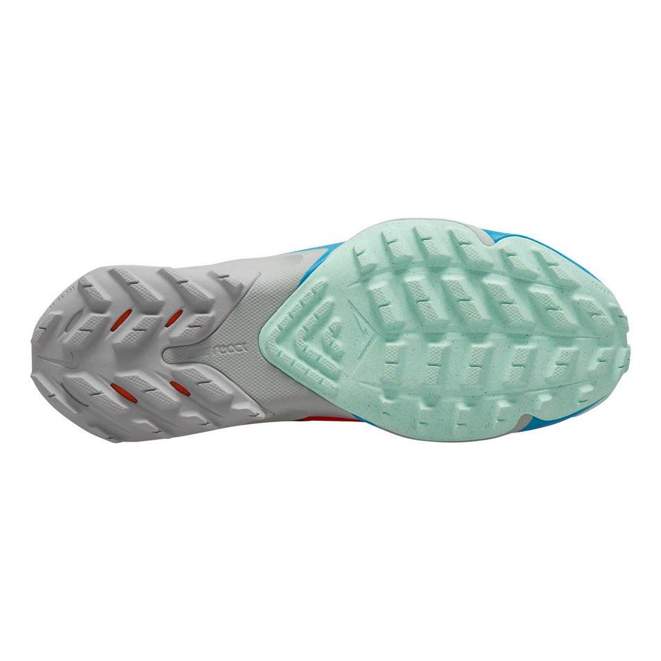 Outsole view of men's nike air zoom terra kiger 8 running shoes (7315250479266)