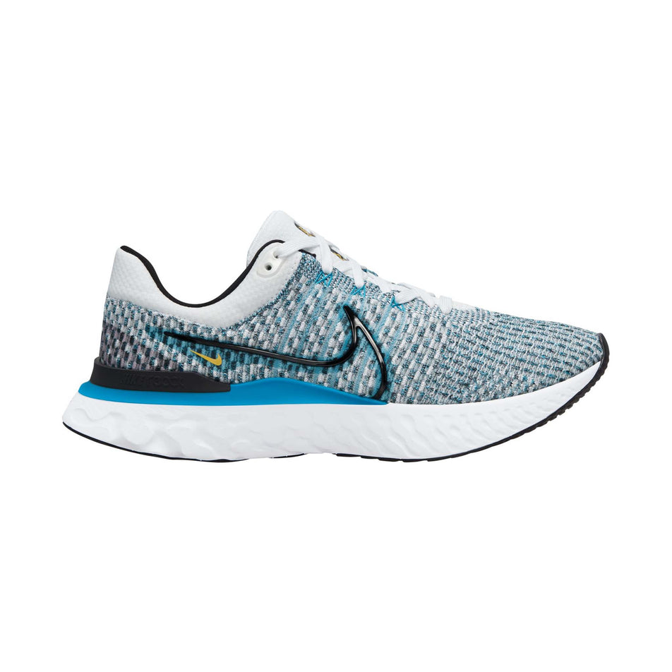 Lateral view of men's nike react infinity run flyknit 3 running shoes (7351464657058)