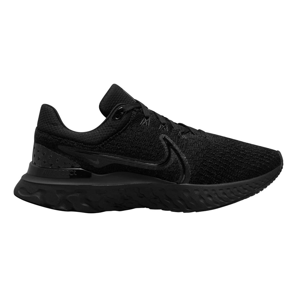 Lateral view of men's nike react infinity run flyknit 3 running shoes (7266623258786)