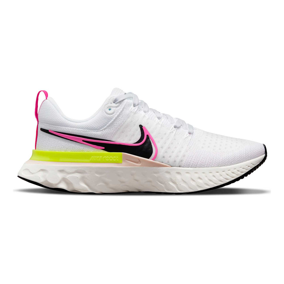 Lateral view of men's nike react infinity run flyknit 2 running shoes (6875815968930)