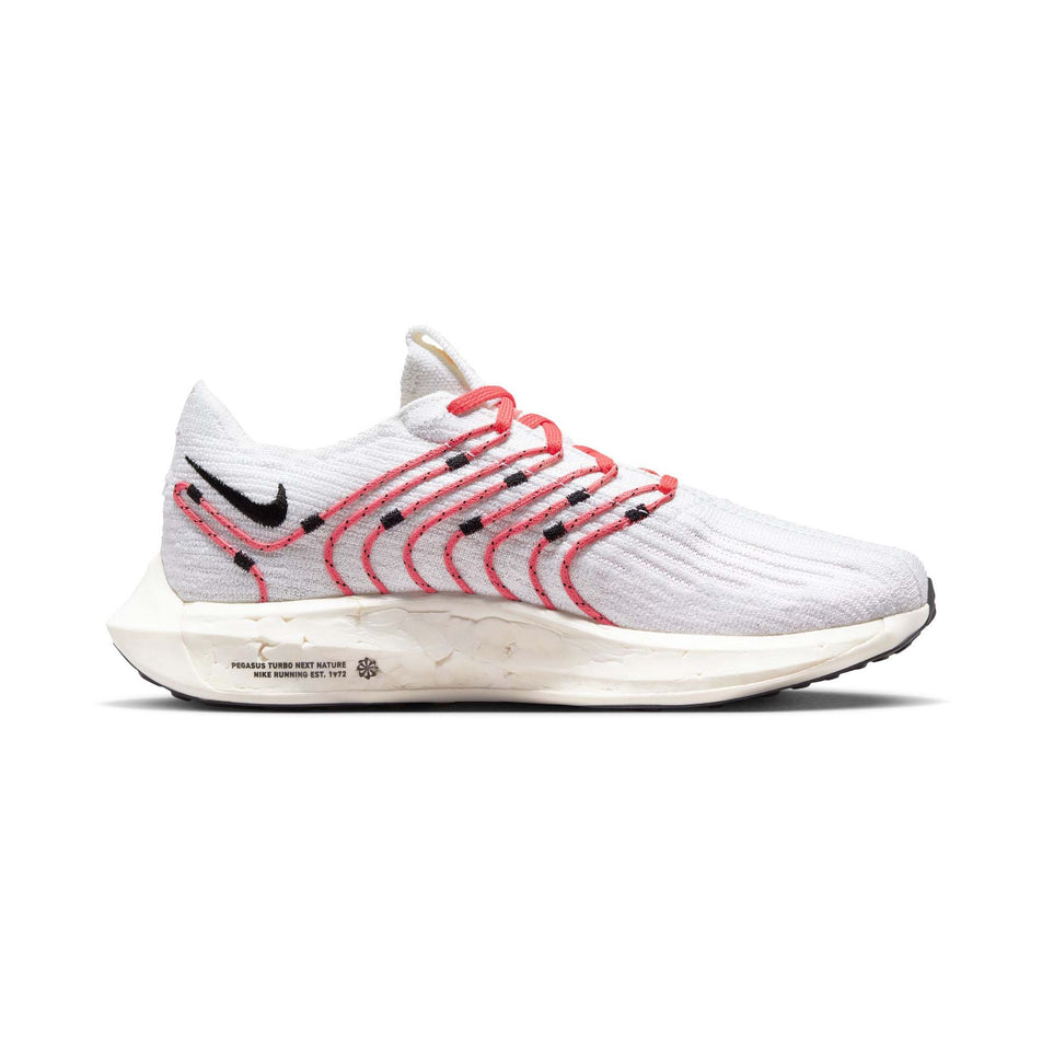 Medial side of the left shoe from a pair of Nike Women's Pegasus Turbo Next Nature Road Running Shoes (7867329970338)