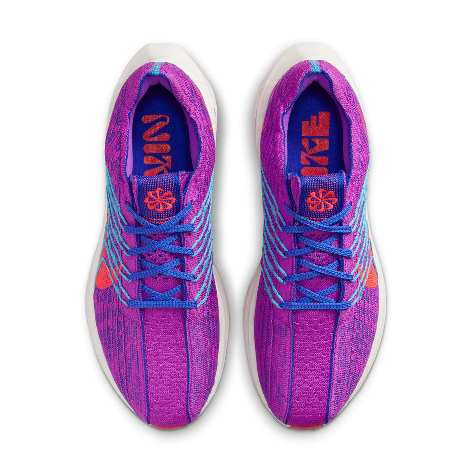 The uppers on a pair of women's Nike Pegasus Turbo Flyknit Next Nature Running Shoes (7728708124834)