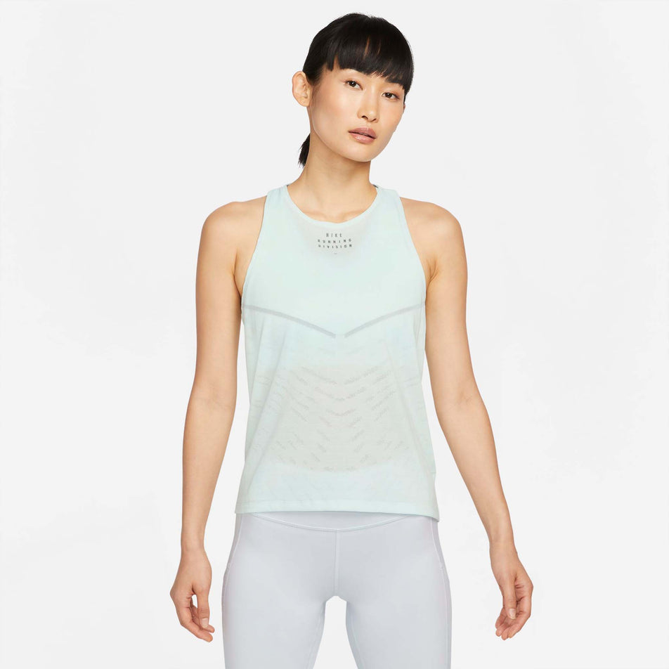 Front view of women's nike df adv run division engineered tank (7328926728354)