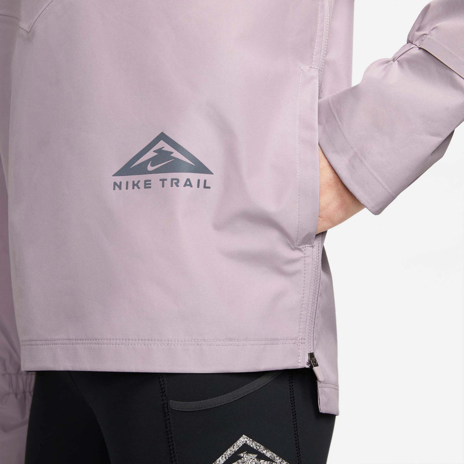 Side pocket view of women's nike jacket gore-tex infinium (7328937574562)