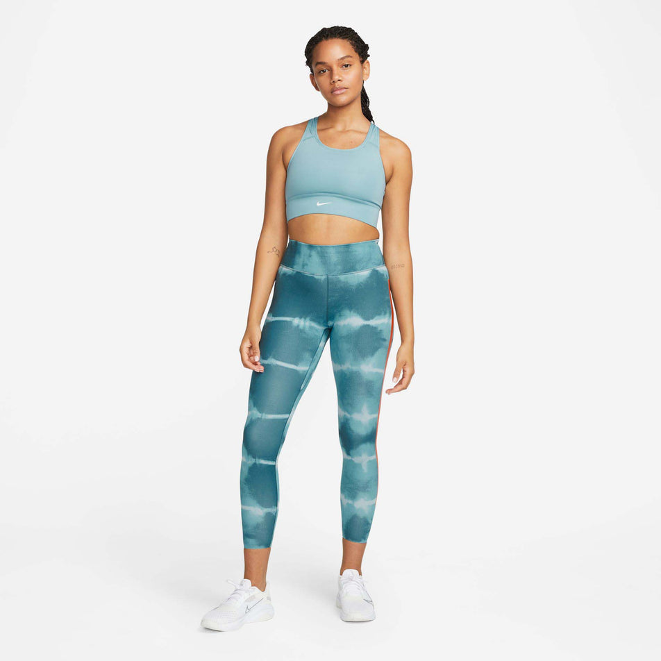 Front model view of women's nike one luxe df mr tight aop (7386208108706)
