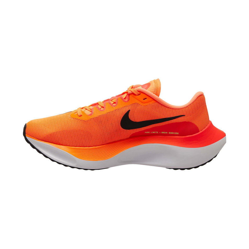 Medial view of men's nike zoom fly 5 running shoes (7515070988450)