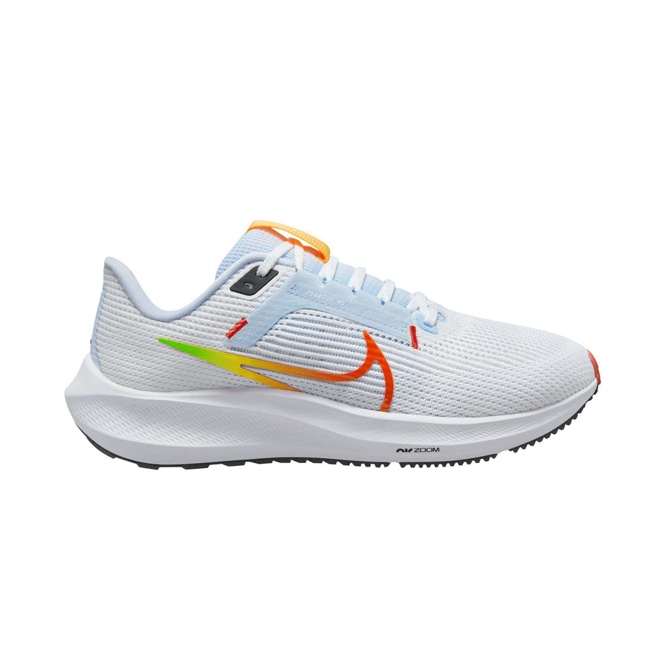 Lateral side of the right shoe from a pair of women's Nike Air Zoom Pegasus 40 Running Shoes (7838600298658)