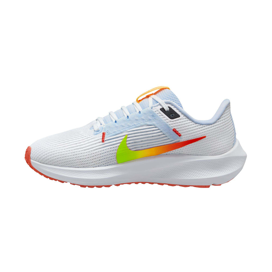 Medial side of the right shoe from a pair of women's Nike Air Zoom Pegasus 40 Running Shoes (7838600298658)