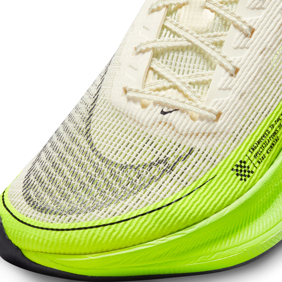 The toe box on the left shoe from a pair of women's Nike ZoomX Vaporfly Next% 2 Running Shoes (7516175564962)