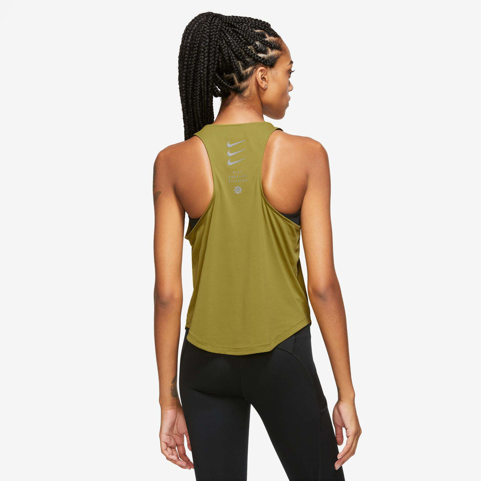 Close-up back view of a model wearing a Nike Women's Dri-FIT ADV Run Division Running Tank Top (7876390551714)