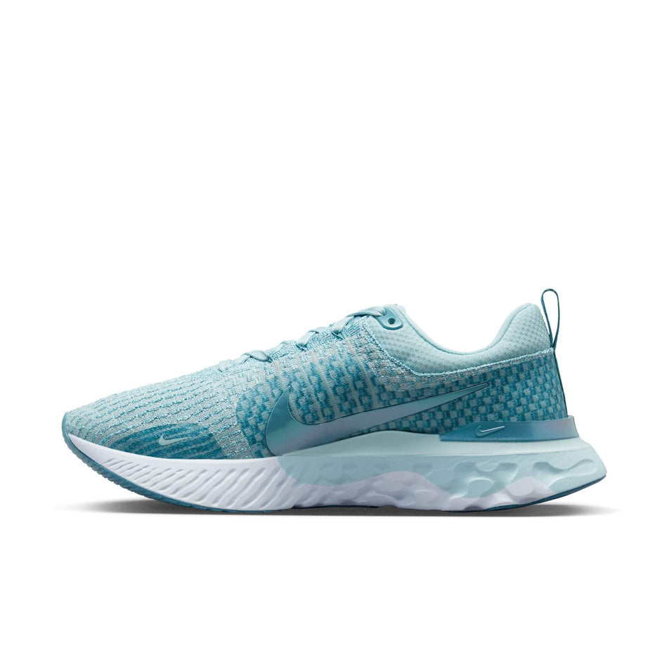 Medial side of the right shoe from a pair of men's Nike React Infinity Run Flyknit 3 Running Shoes (7751474249890)