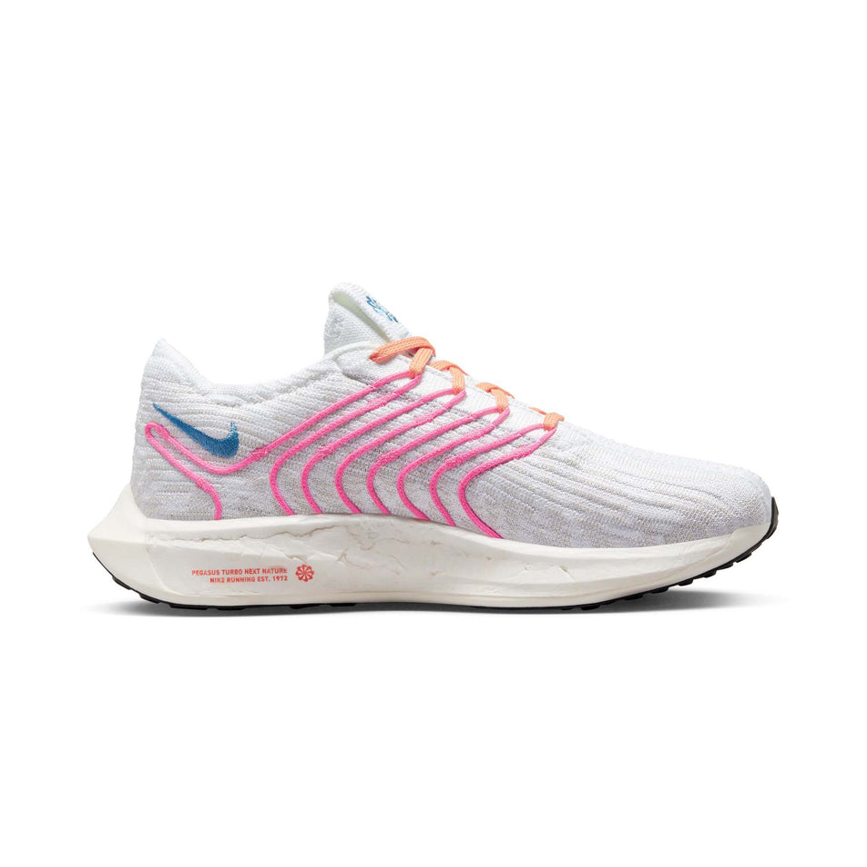 Medial side of the left shoe from a pair of women's Nike Pegasus Turbo Next Nature TP Running Shoes (7671326212258)