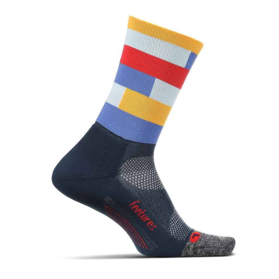 Medial view of unisex feetures elite light cushion mini crew (7274775838882)