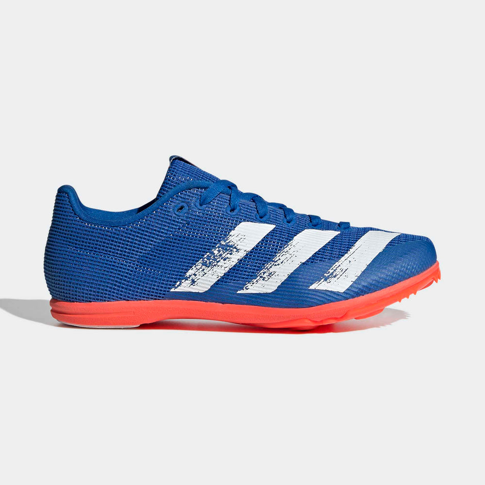 Lateral view of junior-unisex adidas allroundstar running spikes (7012926914722)