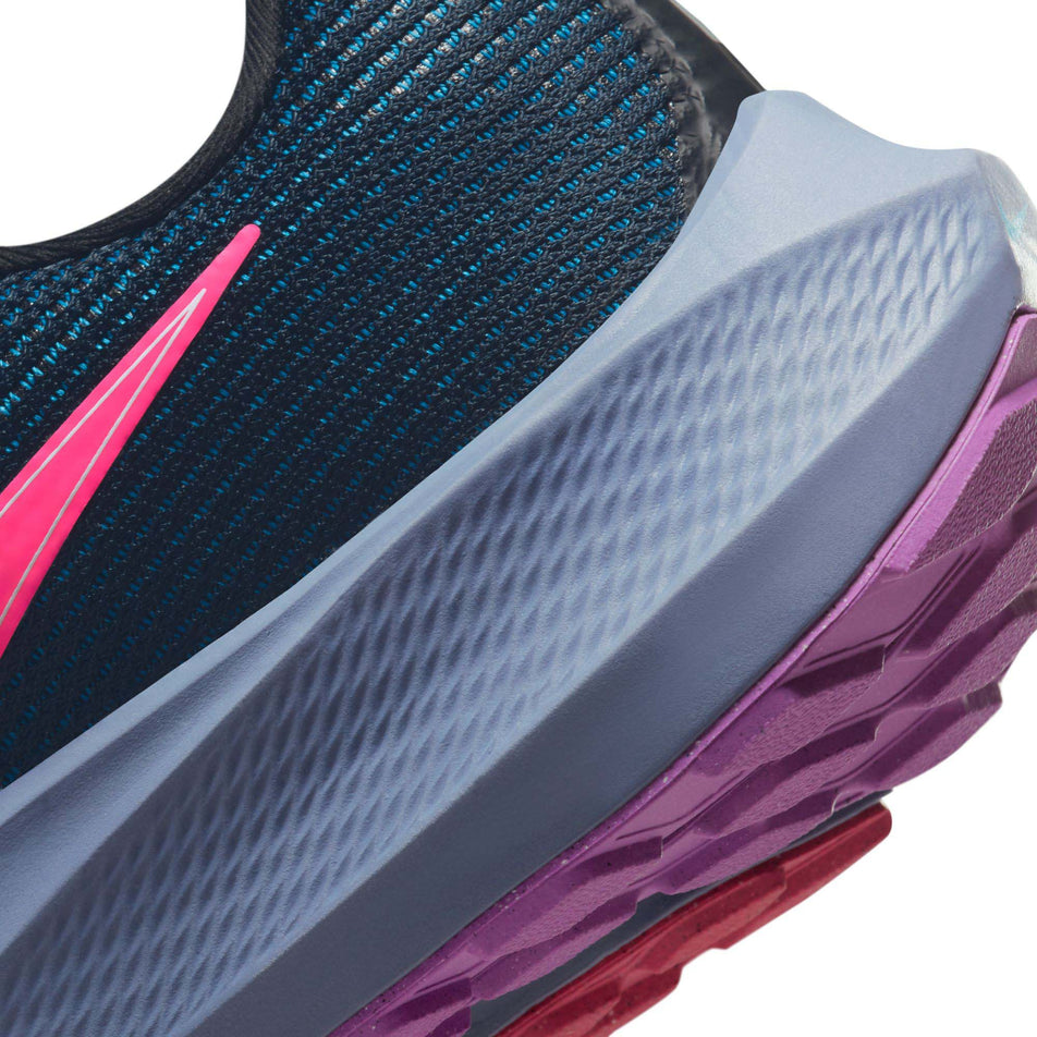 Lateral side of the heel unit on the left shoe from a pair of men's Nike Air Zoom Pegasus 40 SE Road Running Shoes (7846184779938)