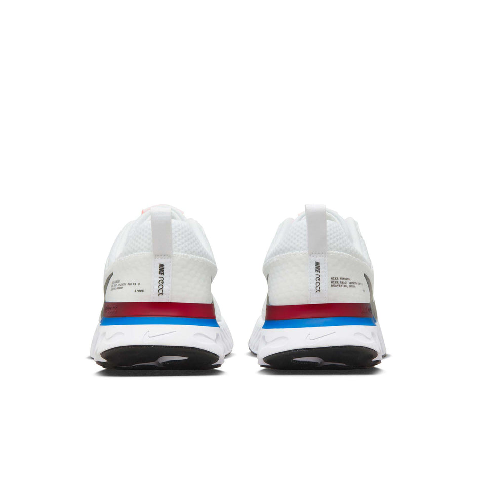 The heel units on a pair of Nike Men's React Infinity Run Flyknit 3 Road Running Shoes (7864313315490)