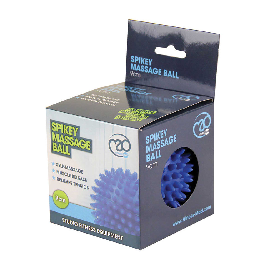 Angled box view of unisex fitness-mad spiky massage ball (7076991860898)