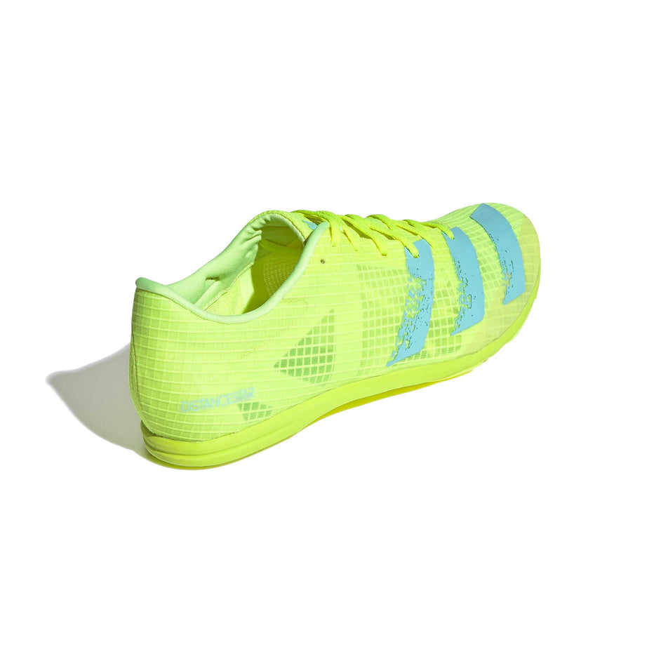 Posterior angled view of unisex adidas distancestar distance track spikes (7477506441378)