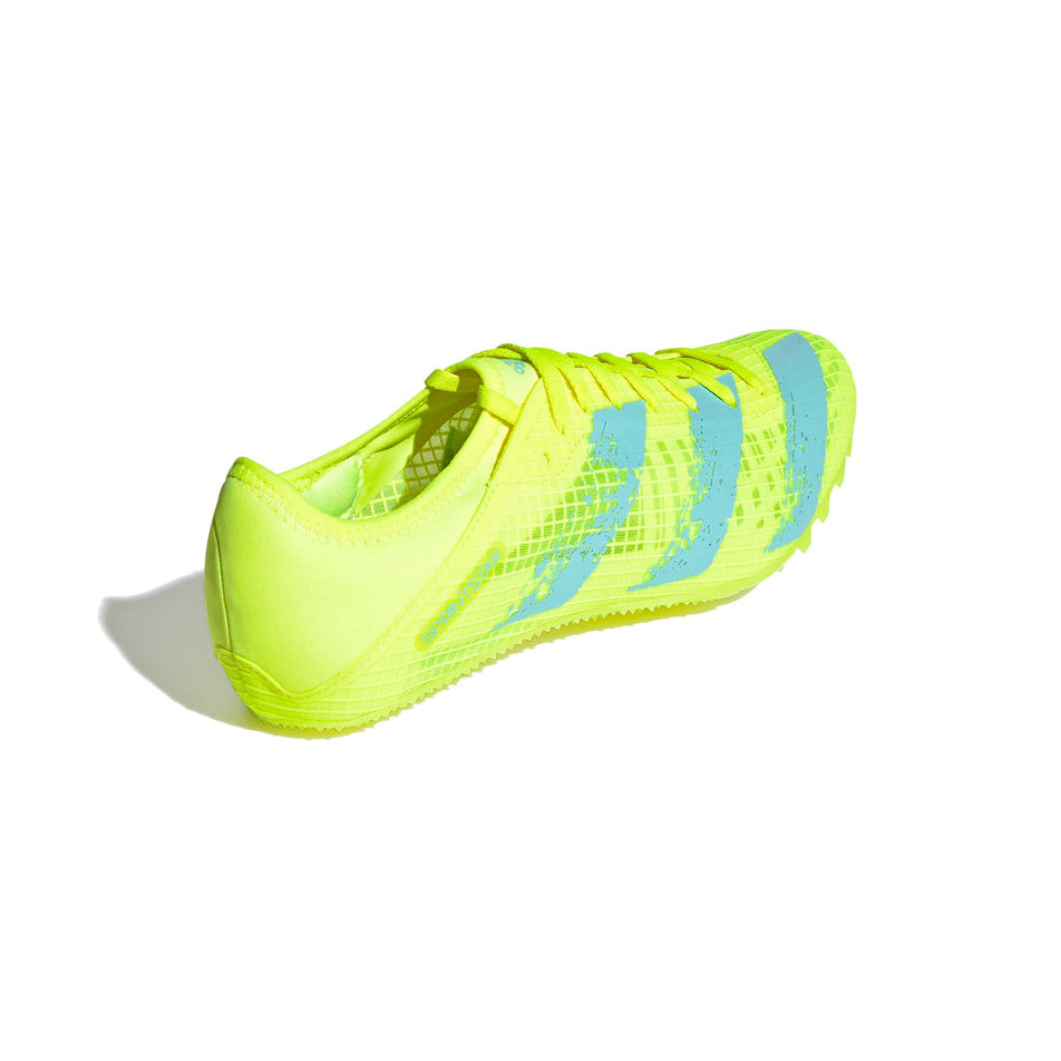 Posterior angled view of unisex adidas sprintstar sprint track spikes (7477519024290)