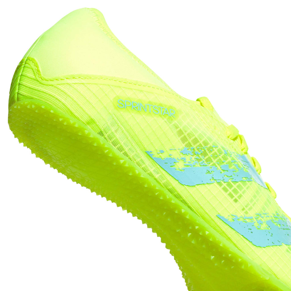 Midsole view of unisex adidas sprintstar sprint track spikes (7477519024290)