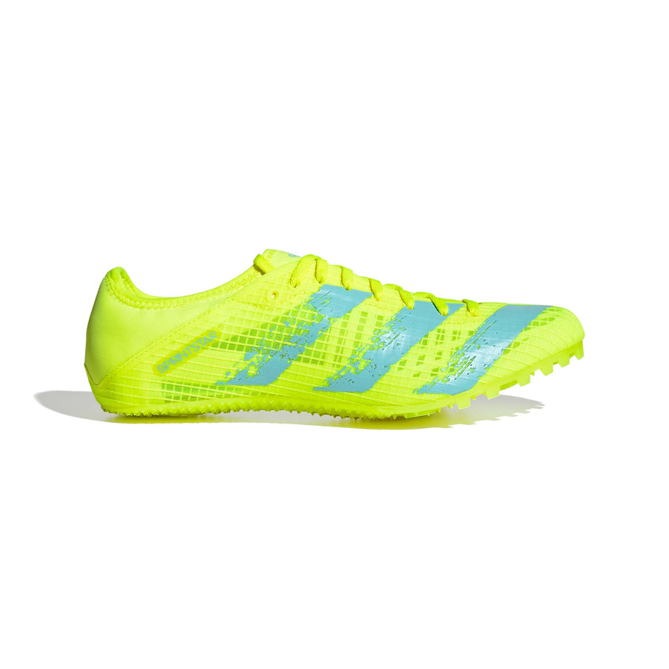 Lateral view of unisex adidas sprintstar sprint track spikes (7477519024290)