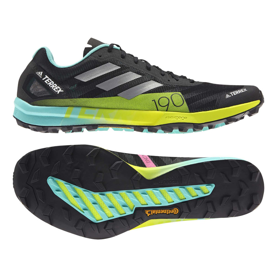 Outsole & lateral view of men's adidas terrex speed pro running shoes (6867950633122)