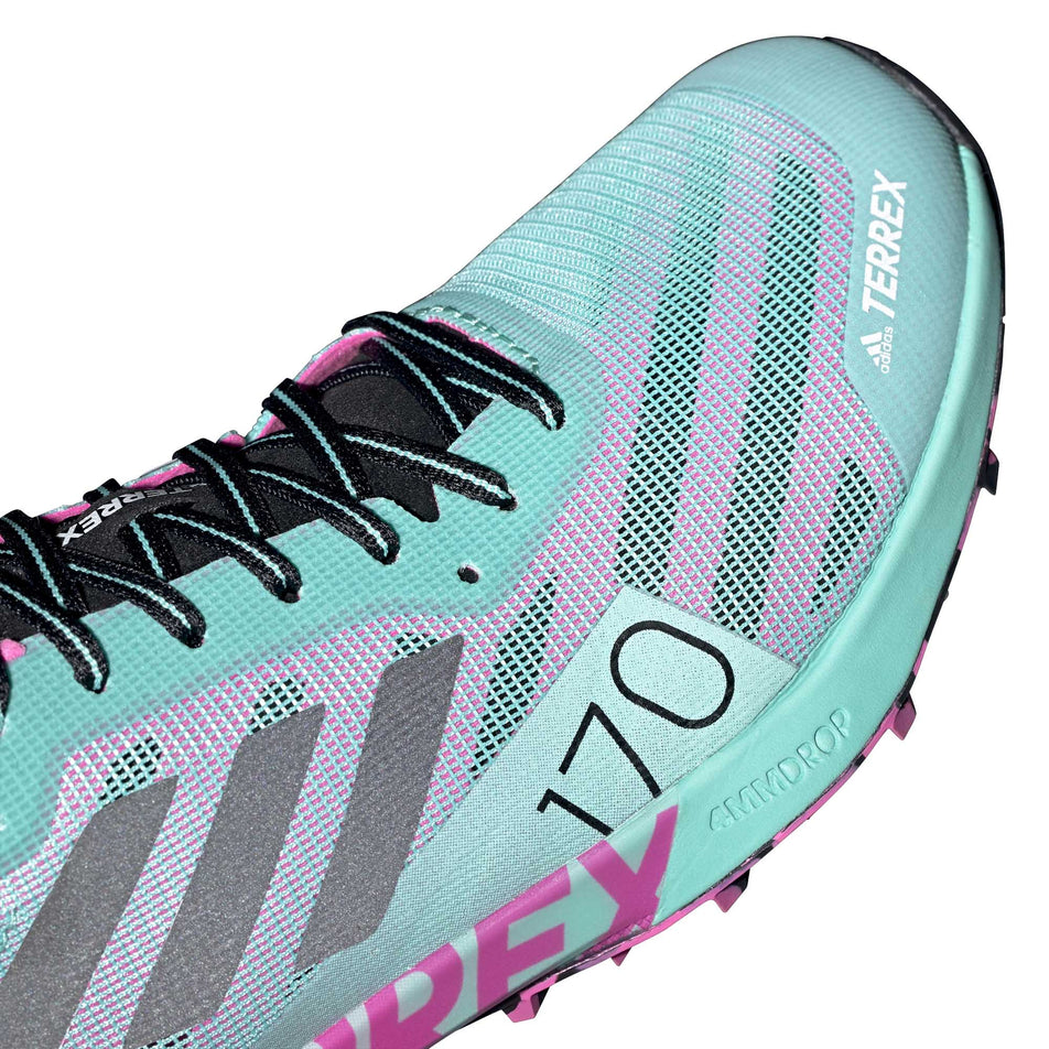 Toe box view of women's adidas terrex speed pro running shoes (6872523145378)